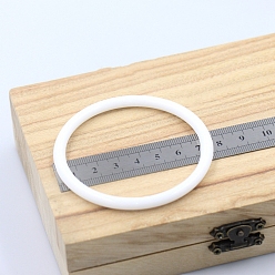 Ring Пластиковый венок макраме цветочный обруч, Для дома, автомобиля, поделки, свадебные настенные украшения, кольцо, 75 мм