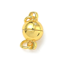 Золотой Латунные магнитные застежки, долговечный, стойки покрытие, круглые, золотые, 11x6x6 мм, Перейти кольцо: 4x1 мм, внутренний диаметр: 2 мм