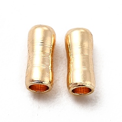 Real 14K Gold Plated Rack Plating Brass Beads, Long-Lasting Plated, Cadmium Free & Lead Free, Column, Real 14K Gold Plated, 4.5x2mm, Hole: 1.2mm