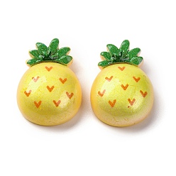 Ананас Кабошоны из смолы, желтые, ананас, 22x15.5x8.5 мм