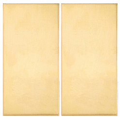 Без Покрытия 2шт. латунный лист, прямоугольные, сырой (без покрытия), 50x100x1 мм