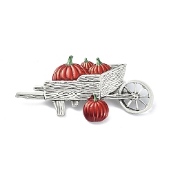 Vehicle Сплав стекла горный хрусталь броши, эмалевые булавки, для Хэллоуина, автомобиль, 59.5x31x8.5 мм