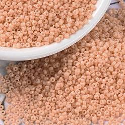 (RR4461) Duracoat Dyed Opaque Tea Rose MIYUKI Round Rocailles Beads, Japanese Seed Beads, (RR4461) Duracoat Dyed Opaque Tea Rose, 15/0, 1.5mm, Hole: 0.7mm, about 5555pcs/bottle, 10g/bottle