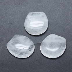 Quartz Crystal Natural Quartz Crystal Cabochons, 22x20x6~6.5mm