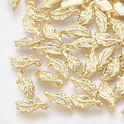 Настоящее золото 18K Латунь прелести, без кадмия, без никеля и без свинца, лист, реальный 18 k позолоченный, 11x5x1 мм, отверстие : 1 мм
