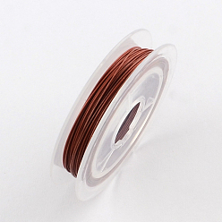 Indian Red Tiger Tail Wire, Nylon-coated Stainless Steel, Indian Red, 0.38mm, about 32.8 Feet(10m)/roll