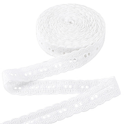 Blanc Des rubans de coton, pour les accessoires vestimentaires, blanc, 1-1/8 pouces (30 mm), environ 15.00 yards (13.72m)/pc