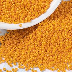 (RR4453) Дуракоат Окрашенный Непрозрачный Светлый Кабачок Миюки круглые бусины рокайль, японский бисер, (rr 4453) непрозрачный светлый сквош окрашенный в дюракуате, 15/0, 1.5 мм, Отверстие : 0.7 мм , около 27777 шт / 50 г