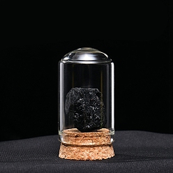 Турмалин Украшения из самородков натурального турмалина, Стеклянные и деревянные колокольчики, образцы минералов, статуи для домашнего настольного украшения по фэн-шуй, 55x35 мм