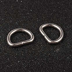Stainless Steel Color Tarnish Resistant 304 Stainless Steel D Rings, Buckle Clasps, For Webbing, Strapping Bags, Garment Accessories, Stainless Steel Color, 15x19x3mm