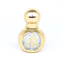 Moccasin Glass Roller Ball Bottles, with Plastic Cover, SPA Aromatherapy Essemtial Oil Empty Bottle, Moccasin, 5.9x3.7cm, Capacity: 15ml(0.51fl. oz)
