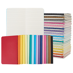 Mixed Color 34Pcs 17 Colors A6 Paper Notebook, Rectangle, Mixed Color, 140x90x3.5mm, 2pcs/color