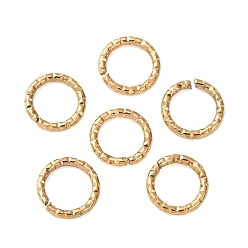Golden 304 Edelstahl offenen Ringe springen, Ionenbeschichtung (ip), golden, 7x1 mm, Innendurchmesser: 5 mm