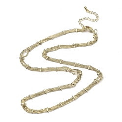 Golden Rack Plating Brass Multi-Strand Necklace Making, Long-Lasting Plated, Lead Free & Cadmium Free, Golden, 18.54 inch(47.1cm), 5x0.7mm