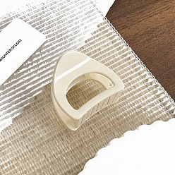 Желтая Старая Ткань  Пластиковые зажимы когтя волос, аксессуары для волос для женщин и девочек, треугольные, старое кружево, 52x49 мм