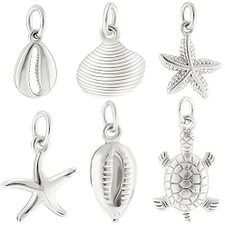 (52) Непрозрачная лаванда 24 шт 6 стили латунные подвески, с прыжковых колец, разноцветные, 9~15.5x6.5~10.5x2~3.5 мм, отверстие : 2.5~3.5 мм, 4 шт / стиль