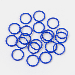 Royal Blue Iron Jump Rings, Open Jump Rings, Royal Blue, 18 Gauge, 10x1mm, Inner Diameter: 8mm