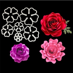 Матовый Платиновый Цвет Трафареты для резки углеродистой стали клевера, для diy scrapbooking / фотоальбом, декоративная тисняющая бумажная карточка, матовый цвет платины, 115x105x0.8 мм