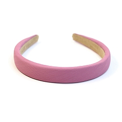 Бледно-Розовый Однотонная повязка для волос из ткани, простые аксессуары для волос для девочки, розовый жемчуг, 140x130x20 мм