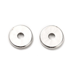 Платина Spacer бисер латунные, без кадмия, без никеля и без свинца, Плоский круглый / диск, платина, 7.5x1 мм, отверстие : 2 мм