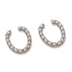 Stainless Steel Color Non-Tarnish 304 Stainless Steel Jump Rings, Open Jump Rings, Oval, Stainless Steel Color, 13.5x11.5x2mm, Inner Diameter: 11x8mm