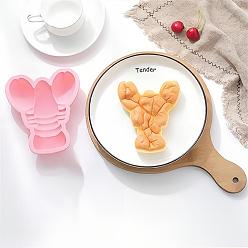 Pink Lobster Shape Food Grade Silicone Molds, Cake Pan Molds, For DIY Chiffon Cake Bakeware, Pink, 150x130x34mm