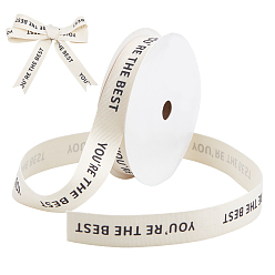 Кукурузный Шелк 1 рулонная полиэфирная лента, плоский с узором слова, цвет колоса кукурузы, 5/8 дюйм (16.5 мм), около 10.00 ярдов (9.14 м) / комплект