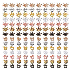 (52) Непрозрачная лаванда 140шт 14 стили сплав европейские бусины, бусины с большим отверстием, корона, разноцветные, 9~13x6~6.5 мм, отверстие : 6 мм, 10 шт / стиль