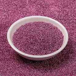 (RR1524) Sparkling Peony Pink Lined Crystal MIYUKI Round Rocailles Beads, Japanese Seed Beads, 15/0, (RR1524) Sparkling Peony Pink Lined Crystal, 1.5mm, Hole: 0.7mm, about 250000pcs/pound