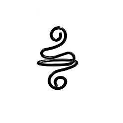 Черный Металлические резьбонарезные станки, швейные инструменты, чёрные, 35x22 мм