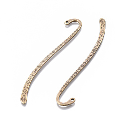 Античная Бронза Тибетском стиле сплава закладки, без кадмия и без свинца, античная бронза, 84x4x2 мм, отверстие : 2 мм