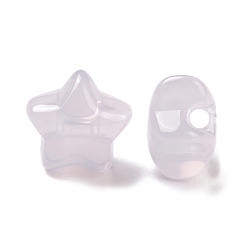 чертополох Имитация желе акриловые бисер, звезда, чертополох, 17x17.5x11.5 мм, отверстие : 3 мм, Около 290 шт / 500 г