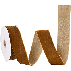 Светло-хаки 1 рулон блестящей односторонней бархатной ленты, полиэфирная лента с металлическим шнуром, для аксессуаров для одежды, светлый хаки, 1-5/8 дюйм (40 мм), около 9.84 ярдов (9 м) / комплект