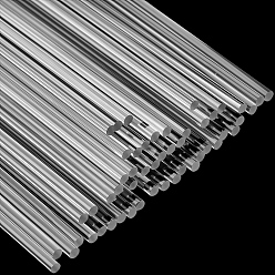 Прозрачный 100шт. акриловые стержни сплошные, стержень для самодельных поделок, колонка, прозрачные, 134x2.8 мм