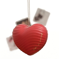 Red Iron Candy Box, Heart Candy Box, Red, 10x8x6cm