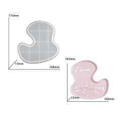 Letter L Лоток для хранения своими руками, силиконовая форма, формы для литья смолы, для уф-смолы, изготовление изделий из эпоксидной смолы, белые, Письмо L, 173x168x13 мм