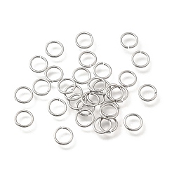 Платинированный Латунные кольца прыжок открыт, пропил пилой закругленный, долговечный, без никеля , Реальная платина, 5.5x0.7 мм, 21 датчик, внутренний диаметр: 4.5 мм