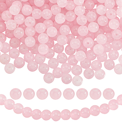 Pink 3 нити из запекаемых окрашенных искусственных стеклянных круглых бусин из нефрита, розовые, 8.5~9 мм, отверстие : 1.5 мм, около 100~105 шт / нитка, 31.80'' (80.77 см)