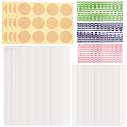 (52) Непрозрачная лаванда Сделай сам 300шт 3 размер opp целлофановый упаковочный пакет, прямоугольные, с пластиковыми стяжками в горошек и 300 пустыми наклейками из листовой крафт-бумаги, для выпечки упаковки, разноцветные, 10 см, односторонняя толщина: 20~30x5 см, 0.0023~0.0035шт / размер