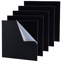 Черный Акриловый лист, квадратный, чёрные, 200x200x3 мм