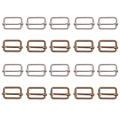 Mixed Color DIY Bag Accessories, Iron Bags Buckle, Mixed Color, 29.5x38.5x8.5mm