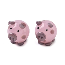 чертополох Украшения для дома в виде свиньи, украшения ручной работы дисплея бусины, чертополох, 30.5x23x25.5~26 мм