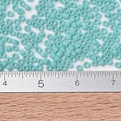 (DB1586) Matte Opaque Sea Opal MIYUKI Delica Beads, Cylinder, Japanese Seed Beads, 11/0, (DB1586) Matte Opaque Sea Opal, 1.3x1.6mm, Hole: 0.8mm, about 2000pcs/bottle, 10g/bottle