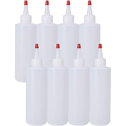 Weiß Kunststoff-Kleber-Flaschen, weiß, 15.8x5.2 cm, Kapazität: 250 ml, 8 Stück / Set