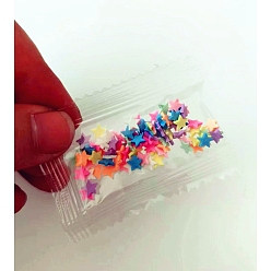 Estrella Rellenos de arcilla polimérica, relleno de resina uv, material de relleno de molde de resina epoxi, para la fabricación artesanal de resina de bricolaje, estrella, 5 mm, 1 g / bolsa