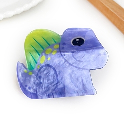 Дракон Акриловые коготь заколки, сирень, дракон, 83x53 мм