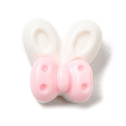 Кролик Непрозрачные кабошоны из смолы, для изготовления ювелирных изделий, кролик, 10x9.5x5 мм