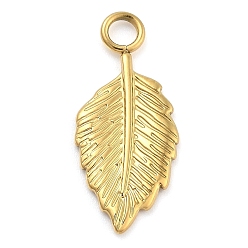 Настоящее золото 14K Ионное покрытие (ip) 304 подвески из нержавеющей стали, лист, реальный 14 k позолоченный, 20.5x9x1.5 мм, отверстие : 2.5 мм