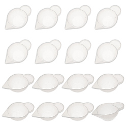 Белый Силиконовые разделительные чашки с антипригарным покрытием, чашки для смешивания, мини мерные стаканчики, для смешивания заливочной эпоксидной смолы, инструменты для изготовления эпоксидной смолы своими руками, белые, 6.6x4.2x1.95 см