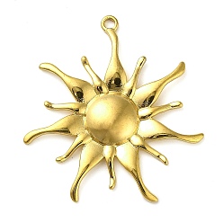 Солнце 304 подвески из нержавеющей стали, золотые, солнце, 35x33x3 мм, отверстие : 1.8 мм